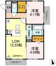 グランメゾン・新瀬戸 Aの間取り画像