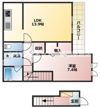 ホワイトレーク大萱の間取り画像