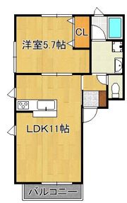 アールエムハイツ篠崎 Iの間取り画像