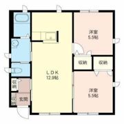 ヴィラ ルミエールBの間取り画像