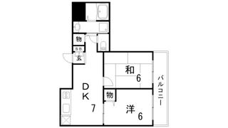 グランシャリオ山手田邉の間取り画像