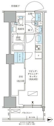 パークアクシス品川天王洲アイルの間取り画像