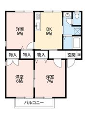 ハイカムール丸田の間取り画像