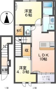新居浜グランメゾンの間取り画像