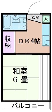 公園ハイツの間取り画像