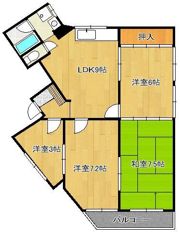 第二中央みささビルの間取り画像