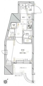 クレイシア旗の台の間取り画像