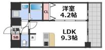 アドバンス大阪ベクエムの間取り画像