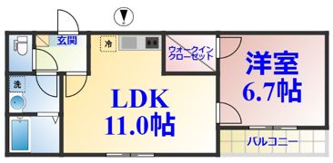 ジーメゾン千葉イーストの間取り画像