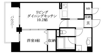 アーバン清水町の間取り画像