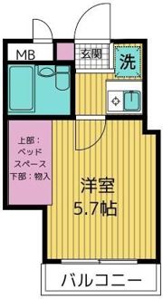 クラブコート志木の間取り画像