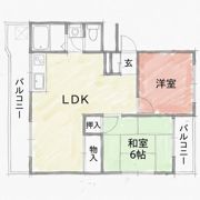 コーポ緑地の間取り画像