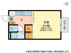 黒住コーポD棟の間取り画像