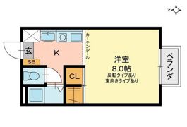 黒住コーポD棟の間取り画像
