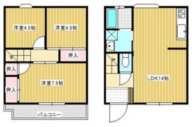 向陽町テラスハウスの間取り画像