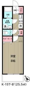 グランヴィラ・ロック(K-157)の間取り画像