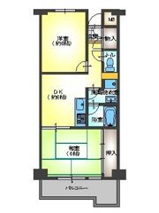 ヨコオマンションの間取り画像