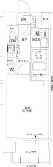 レジデンス塚本クラージュの間取り画像