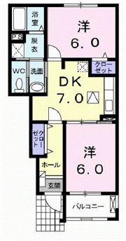 フォーリスト クスジⅡの間取り画像