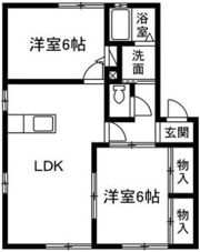 コスモBの間取り画像