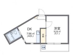 レオパレス浜川崎第1の間取り画像