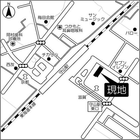 近くに施設あり