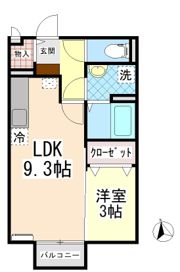 アクシス南島田Dの間取り画像