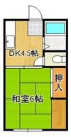 ヤングハイツ三郎丸の間取り画像