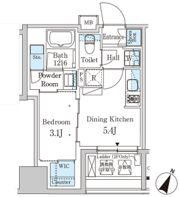 パークアクシス神保町の間取り画像