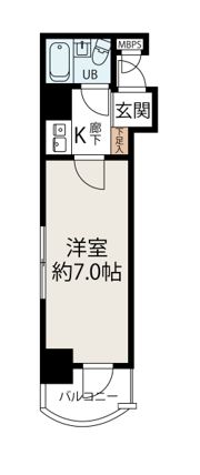 ライオンズマンション横浜伊勢佐木町の間取り画像