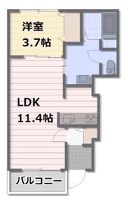 ラフォーレあおいBの間取り画像