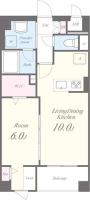 GARDEN COURT A 西高島平の間取り画像