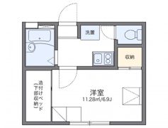 レオパレスアズール新大阪の間取り画像