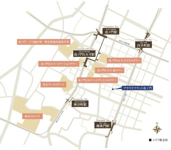 近くに施設あり