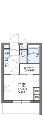 レオパレスチェリーガーデンAの間取り画像