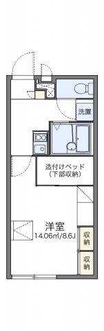 レオパレス比叡の間取り画像