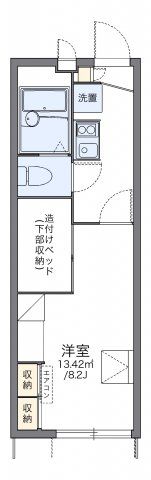 レオパレスクレインコート田中の間取り画像