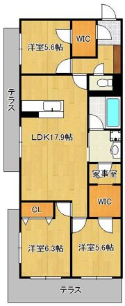 シャーメゾンステージ本城の間取り画像