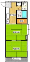 コーポ万石の間取り画像