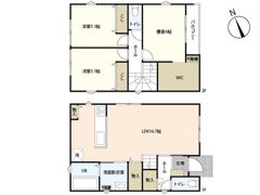 中山西貸戸建B棟の間取り画像