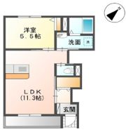 エバーハイツ吉野の間取り画像
