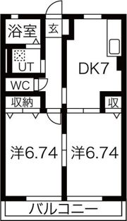 ローレルコートAの間取り画像