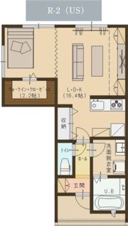 ユーソニアン・千谷川Aの間取り画像