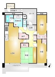 T-one MIYAHARA East Aの間取り画像