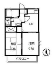 クラブナウ上佐野Bの間取り画像