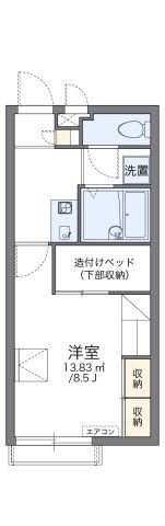 レオパレス結の間取り画像