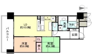 サーパスシティ中央通りの間取り画像