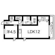 エレガントハイツ藤の間取り画像