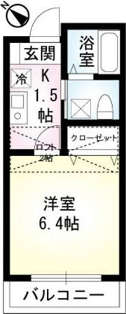 インディゴブルー汐入の間取り画像