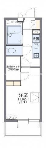 レオパレスエトワール 栗林の間取り画像